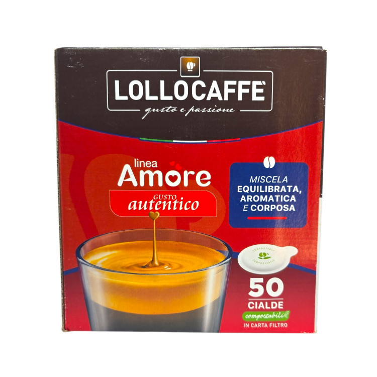 LOLLOCAFFE, Linea Amore Gusto Autentico, кафе дози ESE 44 мм, 50 бр