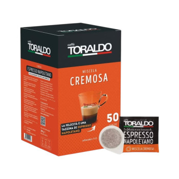 TORALDO, Miscela Cremosa Espresso Napoletano, кафе дози ESE 44 мм, 50 бр