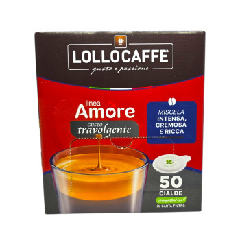 LOLLOCAFFE, Linea Amore Gusto Travolgente, кафе дози ESE 44 мм, 50 бр