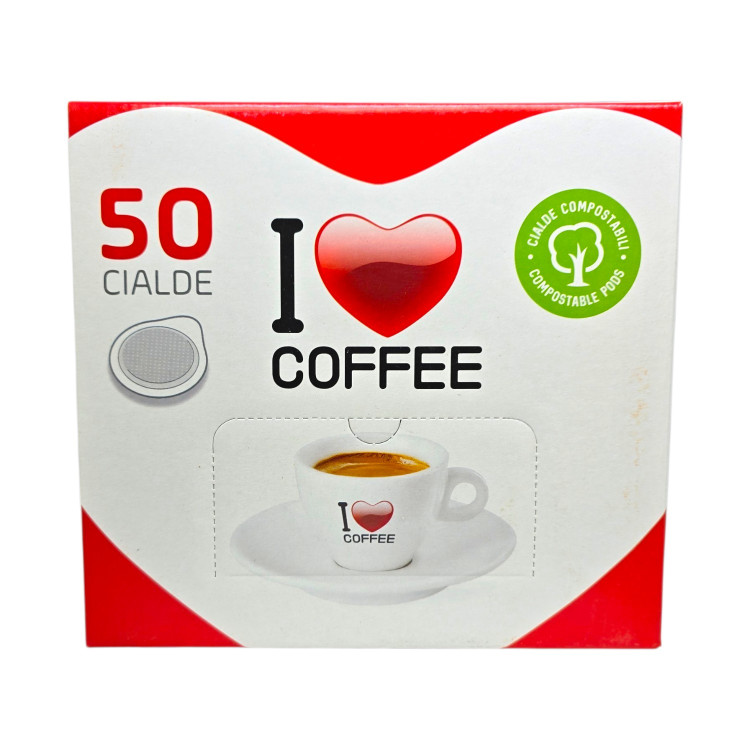 I LOVE COFFEE, Classic Blend, кафе дози ESE 44 мм, 50 бр I LOVE COFFEE, Classic Blend, кафе дози ESE 44 мм, 50 бр