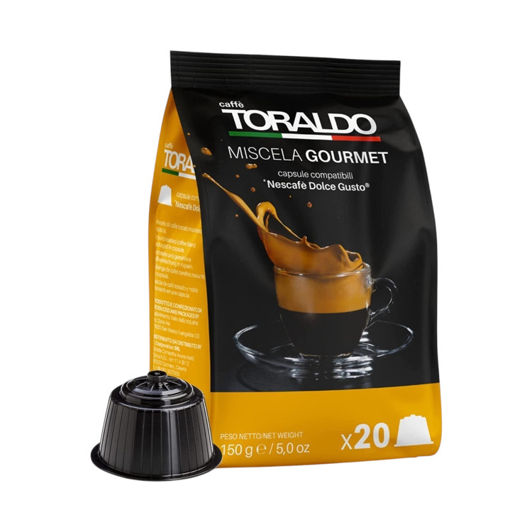 TORALDO, Miscela Gourmet, кафе капсули Dolce Gusto, 20 бр TORALDO, Miscela Gourmet, кафе капсули Dolce Gusto, 20 бр