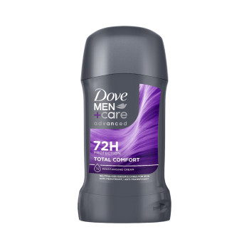 Dove стик дезодорант мъжки, Total Comfort, 72 часа, 50мл