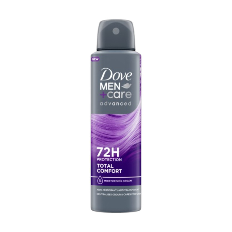 DOVE дезодорант, Мъжки, 150мл, 72 часа, Total Comfort DOVE дезодорант, Мъжки, 150мл, 72 часа, Total Comfort