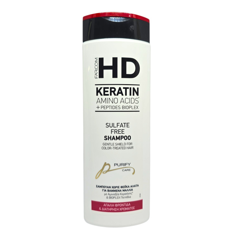 FARCOM HD Keratin Amino Acids + Peptides Bioplex, безсулфатен шампоан за боядисана коса FARCOM HD Keratin Amino Acids + Peptides Bioplex, безсулфатен шампоан за боядисана коса