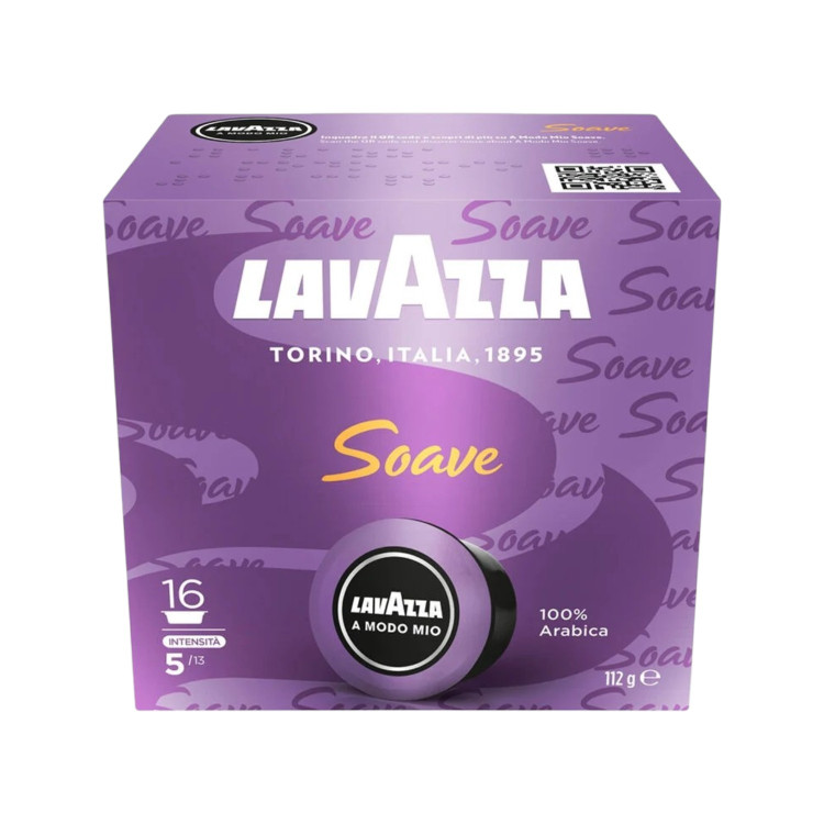 LAVAZZA A Modo Mio Soave, кафе капсули 100% Arabica, 16 бр., 112 г LAVAZZA A Modo Mio Soave, кафе капсули 100% Arabica, 16 бр., 112 г