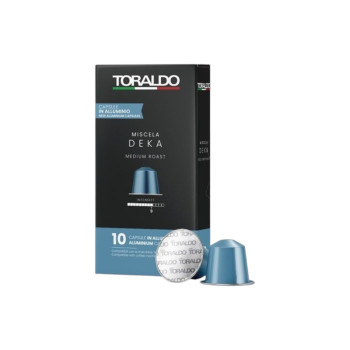 TORALDO, Miscela Deka Medium Roast, кафе капсули Nespresso без кофеин, 10 бр