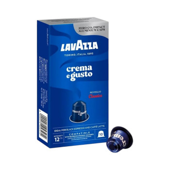 LAVAZZA, Crema e Gusto Risveglio Classico, алуминиеви кафе капсули Nespresso, 10 бр LAVAZZA, Crema e Gusto Risveglio Classico, алуминиеви кафе капсули Nespresso, 10 бр