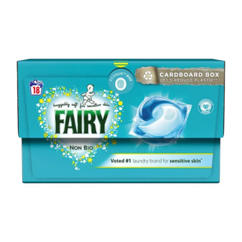 FAIRY Non Bio, капсули за пране за чувствителна кожа, 18 пранета