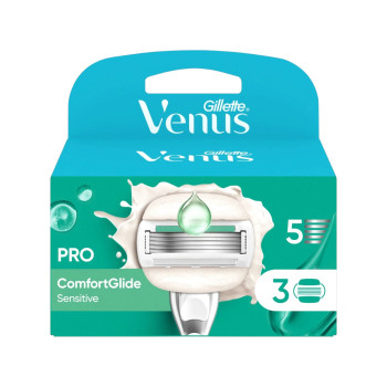 GILLETTE VENUS PRO ComfortGlide Sensitive, резервни ножчета за бръснене, 3 бр.