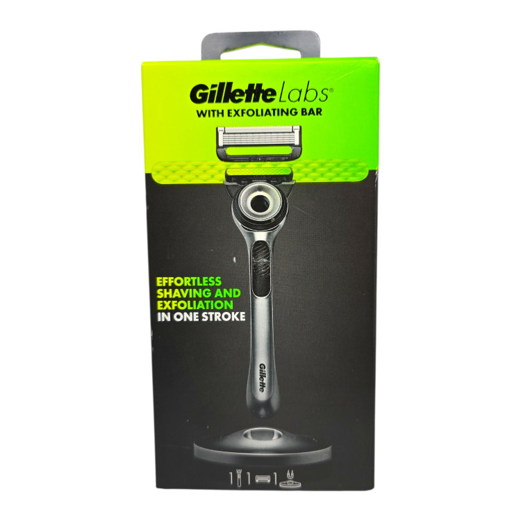 GILLETTE labs самобръсначка с ексфолираща лента и магнитна стойка GILLETTE labs самобръсначка с ексфолираща лента и магнитна стойка