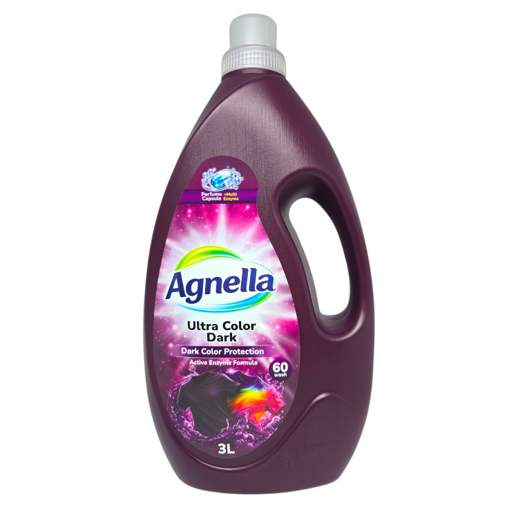 AGNELLA ultra color dark течен перилен препарат за тъмни тъкани, 3 л, 60 пранета AGNELLA ultra color dark течен перилен препарат за тъмни тъкани, 3 л, 60 пранета