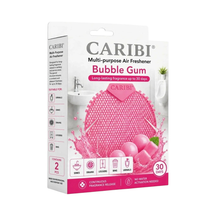 CARIBI многофункционален ароматизатор с аромат на дъвка, 2 броя CARIBI многофункционален ароматизатор с аромат на дъвка, 2 броя