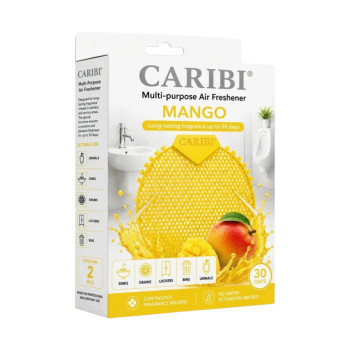 CARIBI многофункционален ароматизатор с аромат на манго, 2 броя