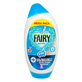 FAIRY Platinum Non Bio гел за пране за чувствителна кожа, 38 пранета