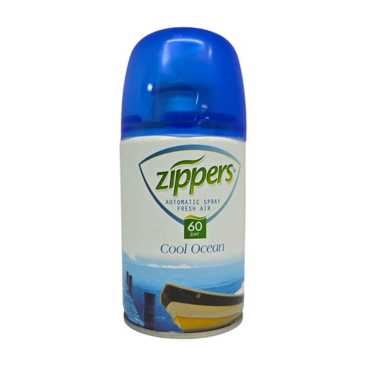 ZIPPERS ароматизатор, Пълнител за машинка, Cool Ocean, 260мл ZIPPERS ароматизатор, Пълнител за машинка, Cool Ocean, 260мл