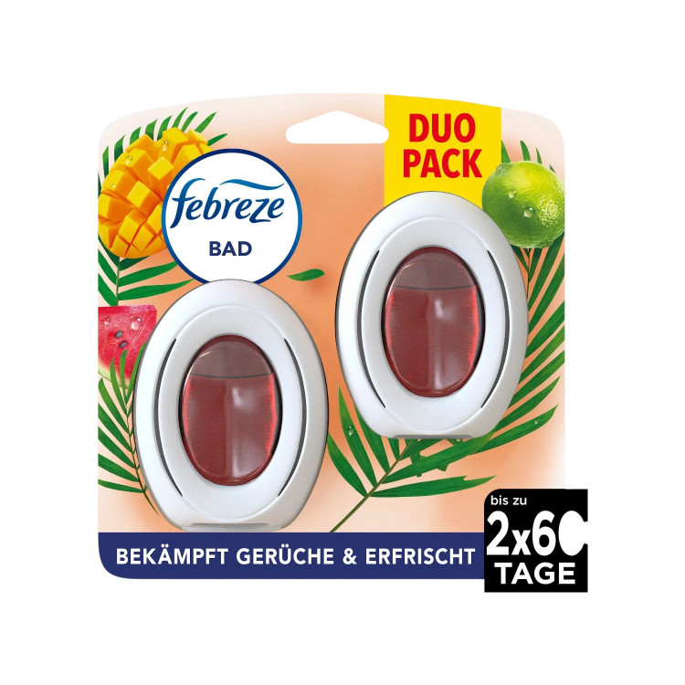 AMBI PUR FEBREZE ароматизатор за баня и тоалетна, Tropical , 2 броя AMBI PUR FEBREZE ароматизатор за баня и тоалетна, Tropical , 2 броя
