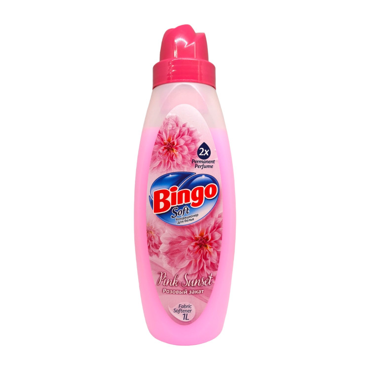 BINGO soft омекотител за пране, Pink Sunset, 1 литър