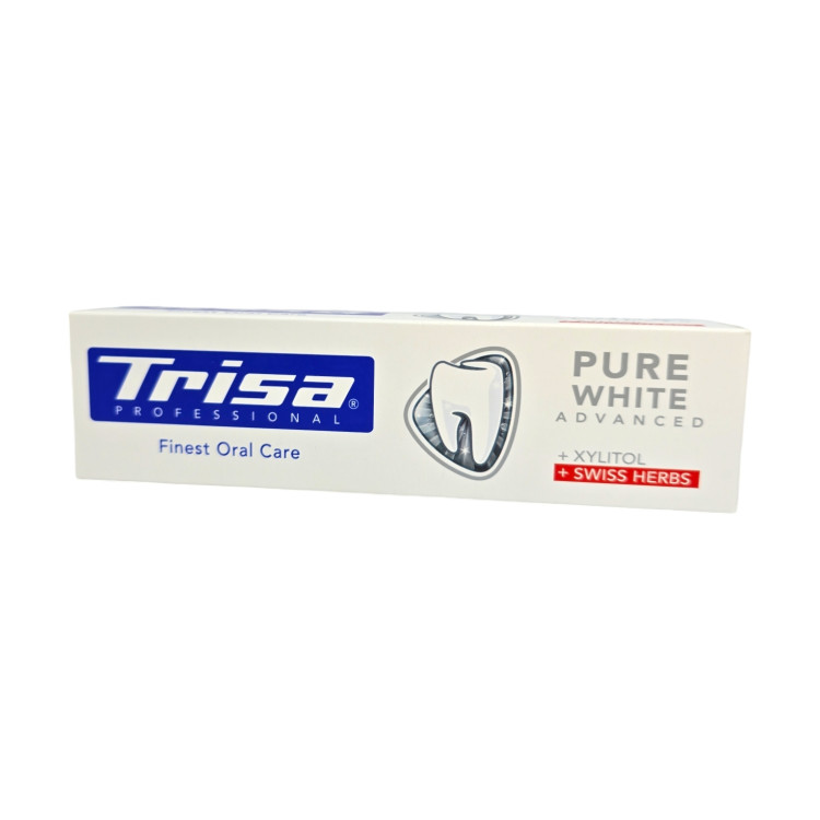 TRISA паста за зъби, 75мл, Professional, Pure white