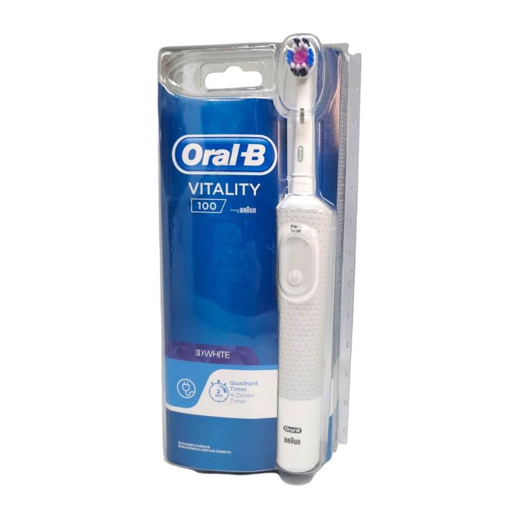 ORAL-B електрическа четка за зъби с зарядно, Vitality, 3D White, 1 брой 