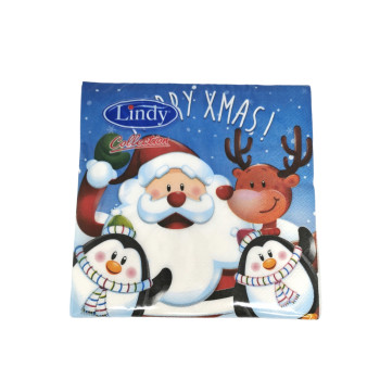 LINDY салфетки, Лукс, 30х30см, 20 броя, Коледа, Пингвини