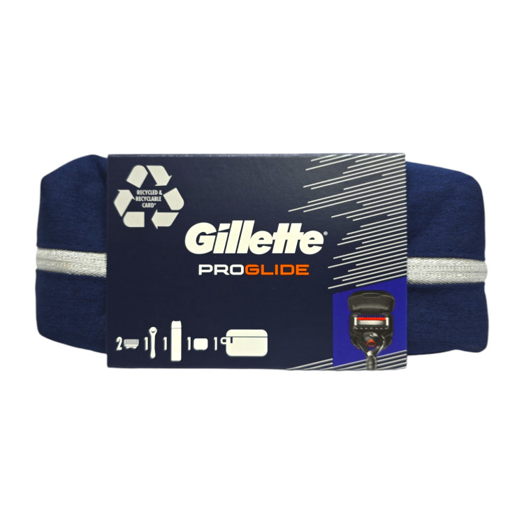 GILLETTE подаръчен комплект, Proglide, Гел за бръснене 200мл, Дръжка 1 брой, Ножчета 2 броя