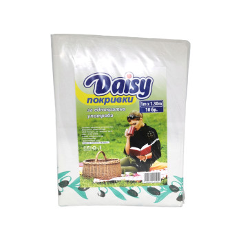 DAISY покривки за еднократна употреба, 1м х 1.30м , 10 броя DAISY покривки за еднократна употреба, 1м х 1.30м , 10 броя