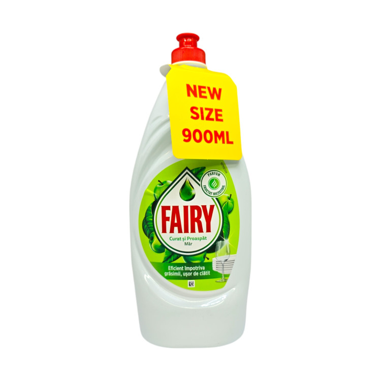 FAIRY препарат за измиване на съдове, 900мл, Зелена ябълка