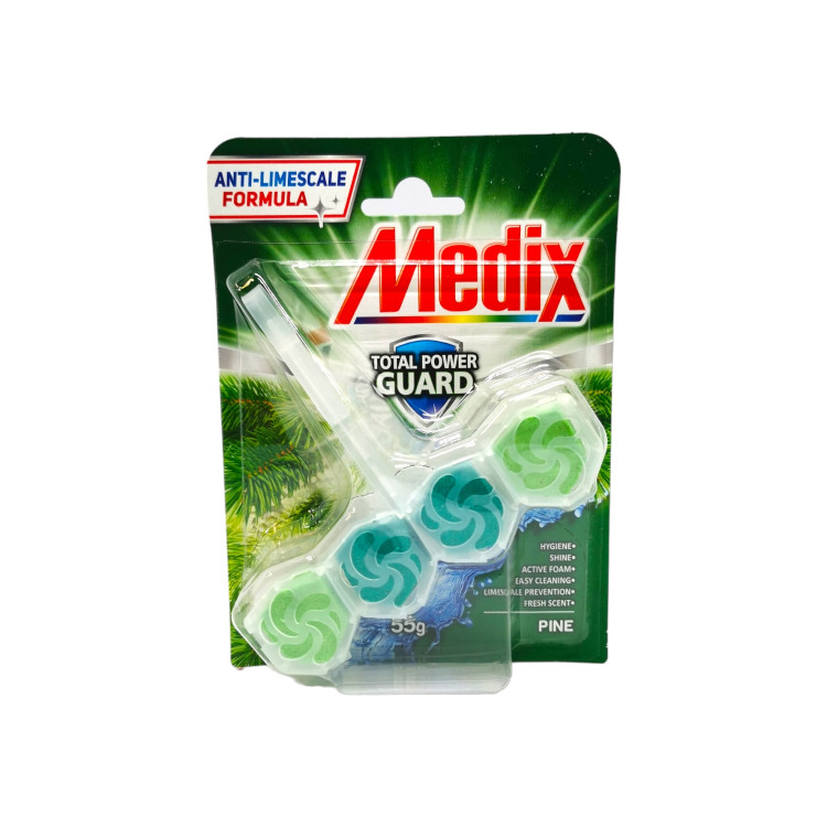 MEDIX ароматизатор за тоалетна чиния, Wc fresh drops, Бор, 55гр