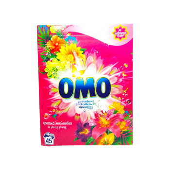 OMO прах за универсално пране, Тропикал, 45 пранета, 2.520кг OMO прах за универсално пране, Тропикал, 45 пранета, 2.520кг
