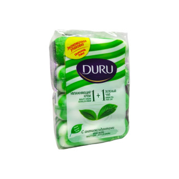 DURU тоалетен сапун, Зелен чай, 4х80гр DURU тоалетен сапун, Зелен чай, 4х80гр
