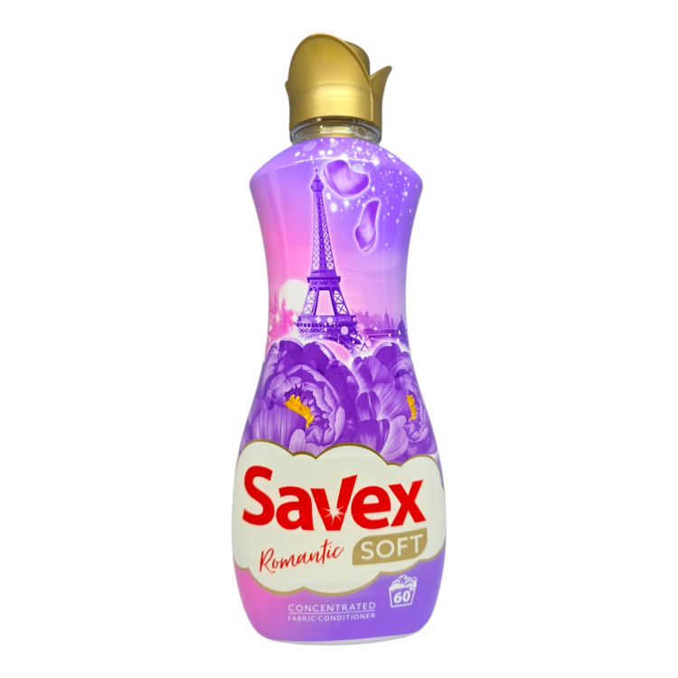 SAVEX SOFT омекотител за пране, 1500мл, 60 пранета, Romantic