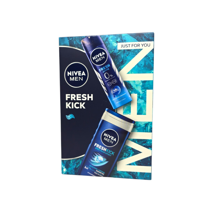 NIVEA подаръчен комплект, Мъжки, 2 продукта, Fresh Kick