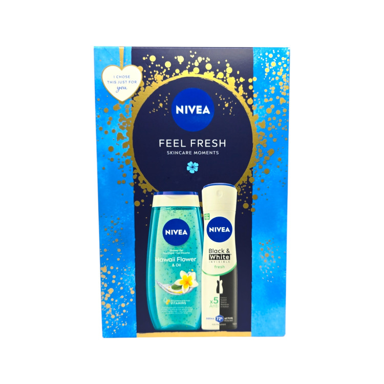 NIVEA подаръчен комплект, Дамски, 2 продукта, Feel Fresh