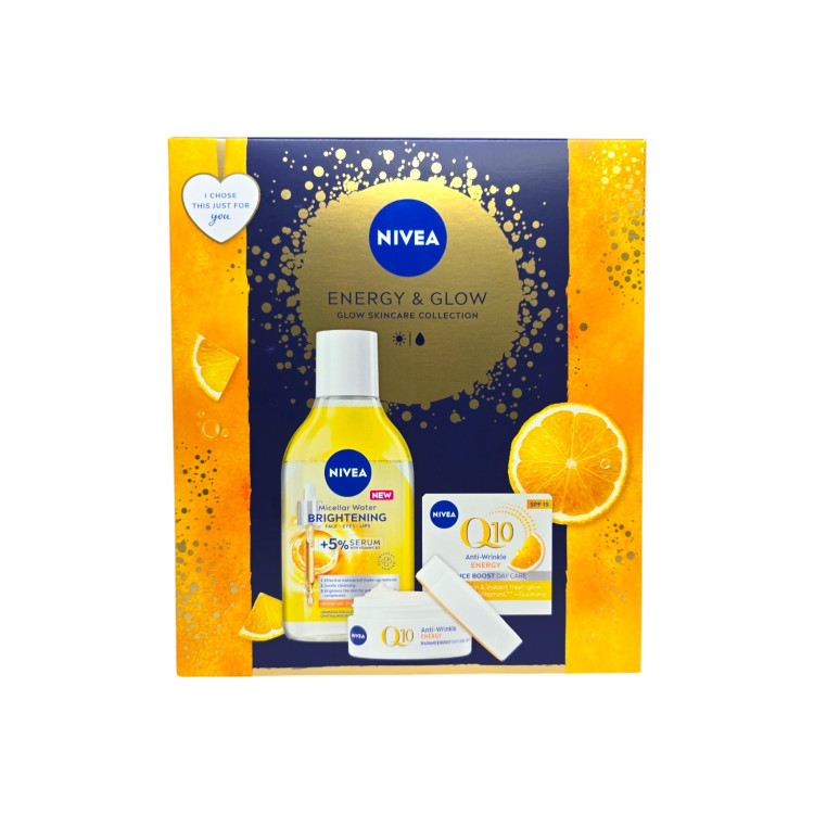 NIVEA подаръчен комплект, Дамски, 2 продукта, Energy & Glow