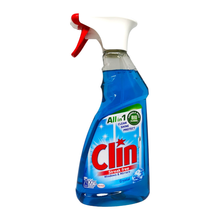 CLIN препарат за почистване и полиране на стъкла, Crystal, 500мл