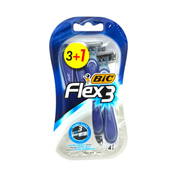 BIG мъжка самобръсначка, Flex 3, 4 броя