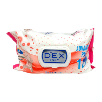 DEX бебешки мокри кърпи, 120 броя, 530гр, Sensitive DEX бебешки мокри кърпи, 120 броя, 530гр, Sensitive