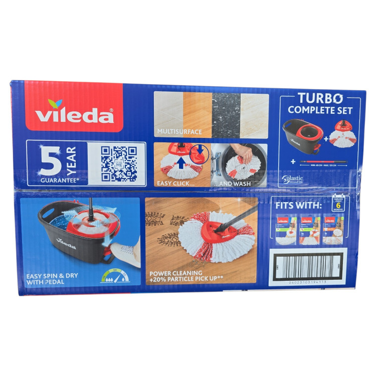 VILEDA, Turbo Easy Spin & Dry, моп с кофа и педал