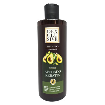 Dexclusive, Шампоан Miracle Avocado Keratin, 400 мл Dexclusive, Шампоан Miracle Avocado Keratin, 400 мл