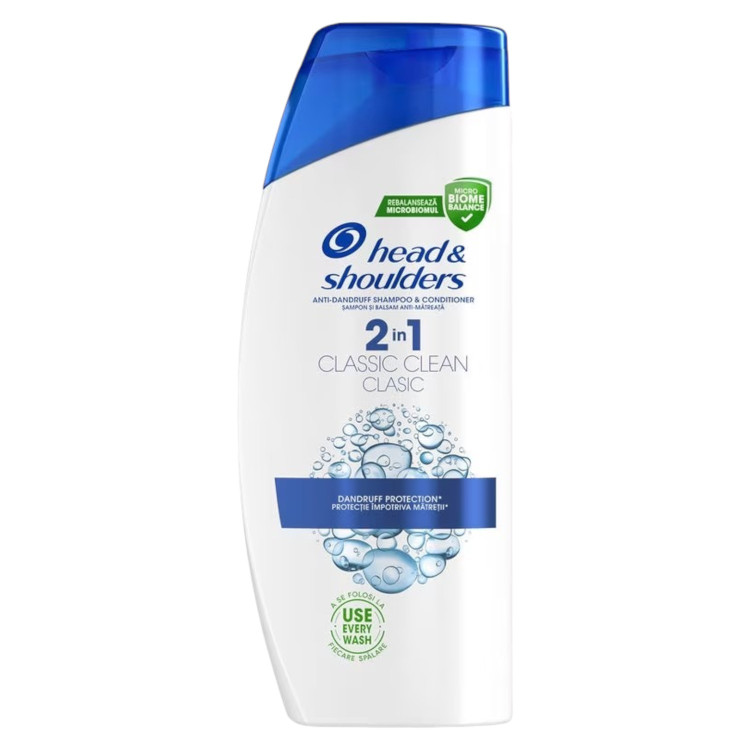 HEAD & SHOULDERS шампоан за коса, 330мл, Classic clean 2in1 HEAD & SHOULDERS шампоан за коса, 330мл, Classic clean 2in1