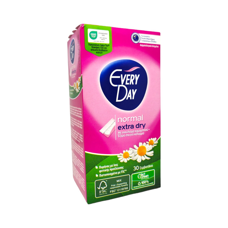 EVERY DAY ежедневни дамски превръзки, Normal, Extra dry, 30 броя