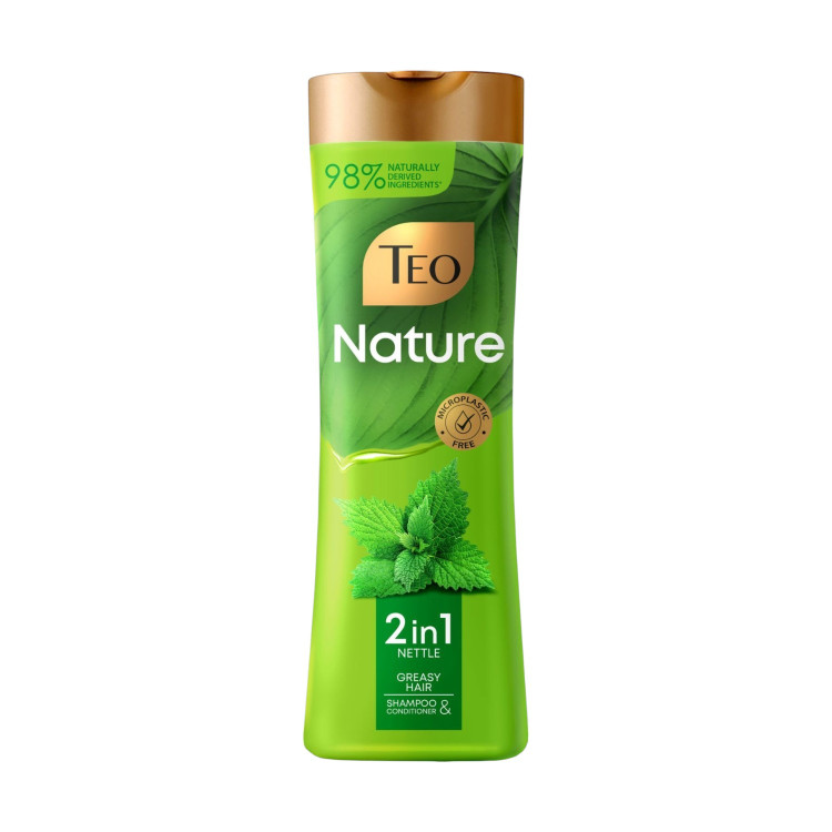 TEO шампоан за коса, Nature, 2в1, Коприва, 350мл