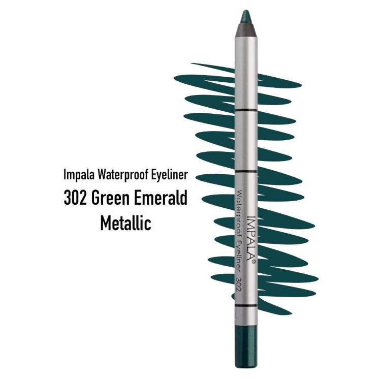 IMPALA молив за очи, Водоустойчив, Номер 302, Green Emerald Metallic IMPALA молив за очи, Водоустойчив, Номер 302, Green Emerald Metallic