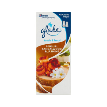 GLADE ароматизатор, Microspray, Пълнител, Sensual Sandalwood & Jasmine GLADE ароматизатор, Microspray, Пълнител, Sensual Sandalwood & Jasmine
