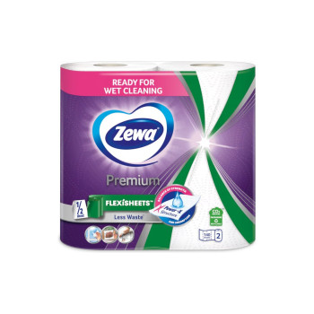 ZEWA кухненска ролка, 2 броя х 70 къса, Premium, Flexisheets