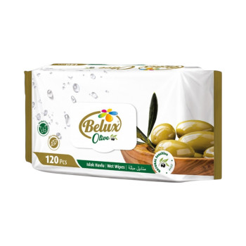 BELUX мокри кърпи, 120 броя, Olive