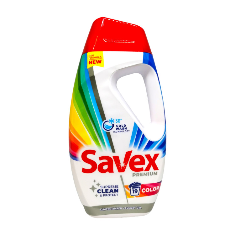 SAVEX premium течен перилен препарат, 0,855л, 19 пранета, Color