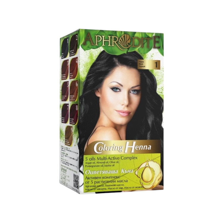 APHRODITE къна за коса, номер 1, Черна