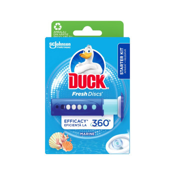 DUCK ароматизатор за тоалетна чиния, Свеж диск, Океан, 36мл