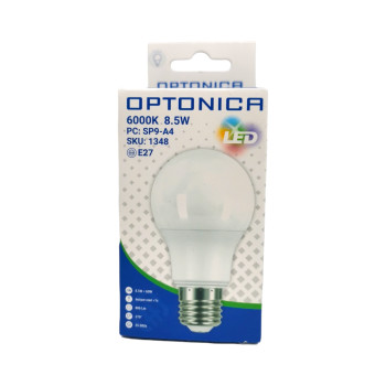 OPTONICA лед крушка 9w=54w, неутрална светлина, 1 брой OPTONICA лед крушка 9w=54w, неутрална светлина, 1 брой